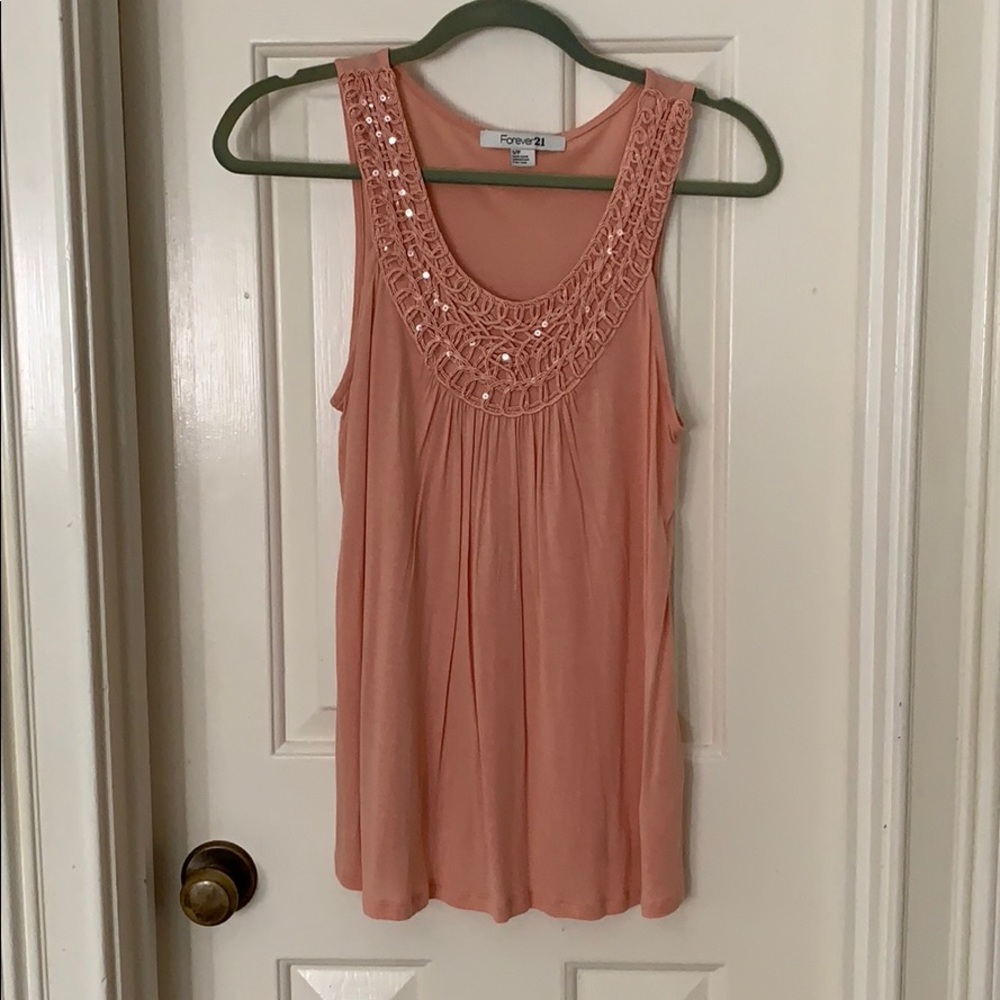 Light pink flowy tank
